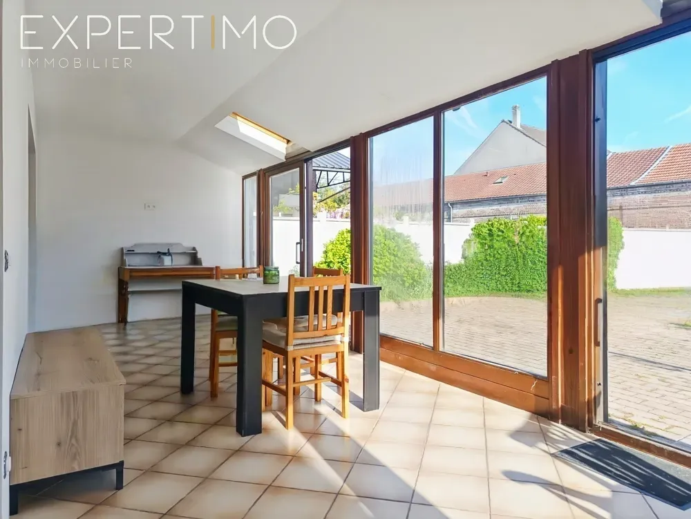 Terrace - Ground Floor House with Income-Generating Unit in Rue