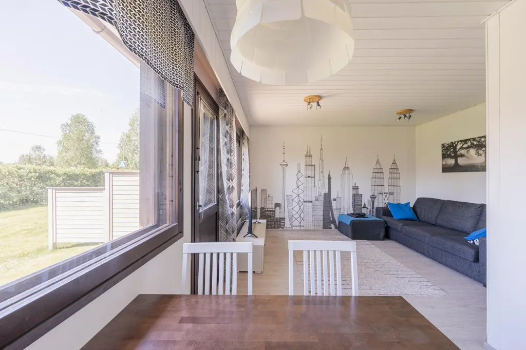 Dining Room - Compact Terraced House with Garden in Nilsiä