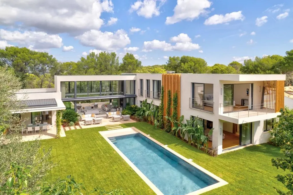 Aerial - Luxury Villa with Pool in Mougins