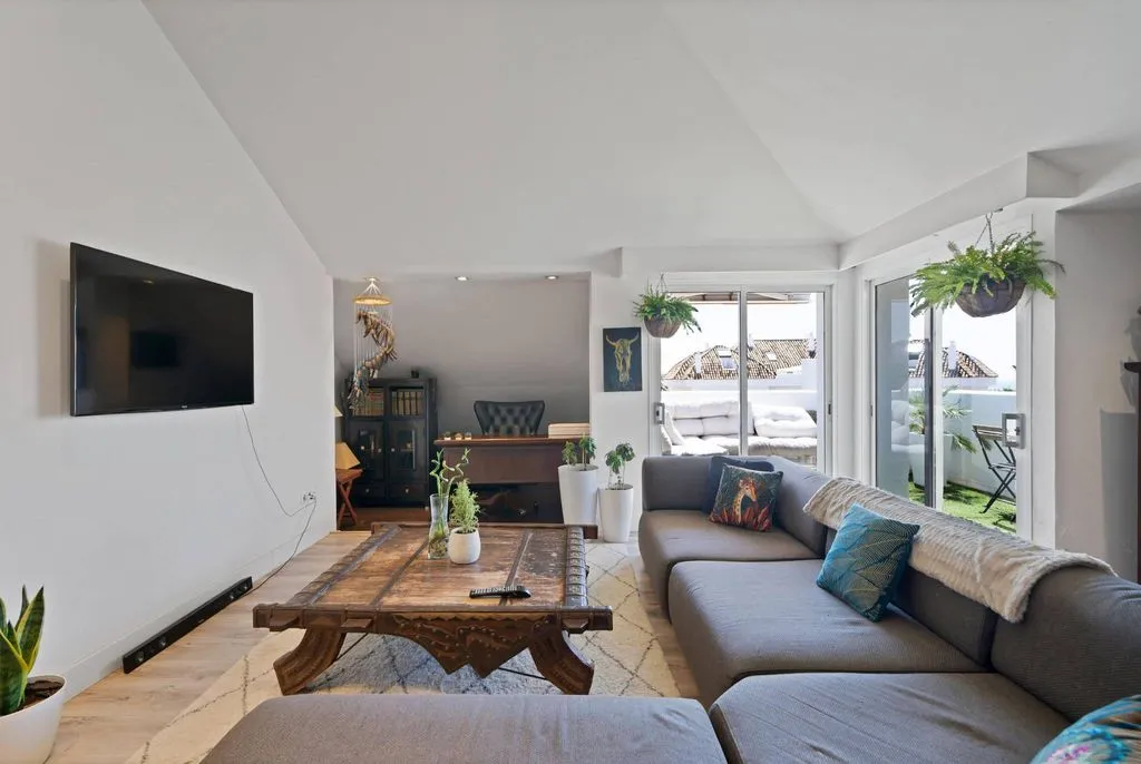 Living Room - Luxury Penthouse with Terraces in Marbella