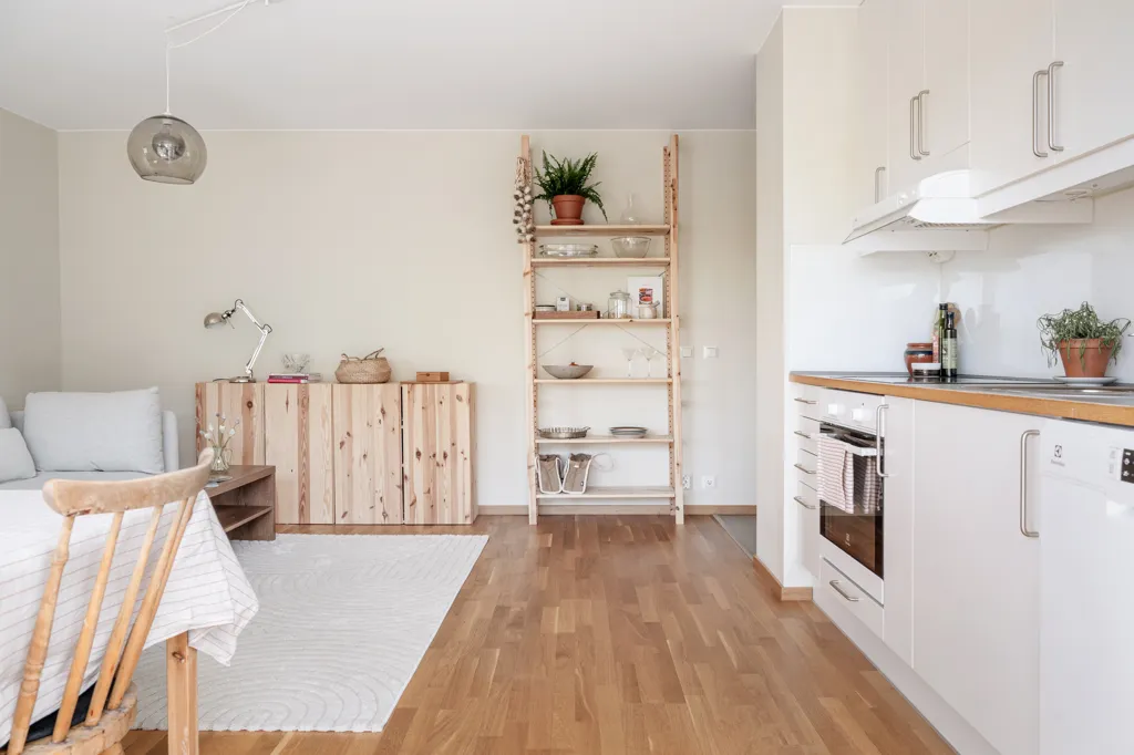 Köök - Apartment with Balcony in Skåne