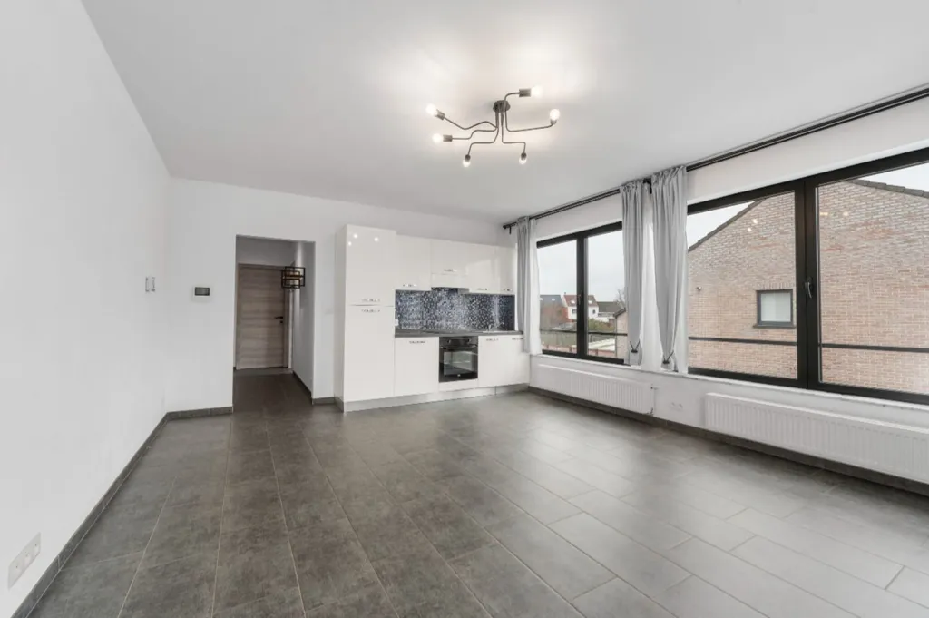 Living Room - Semi-Open Apartment with Parking in Buggenhout