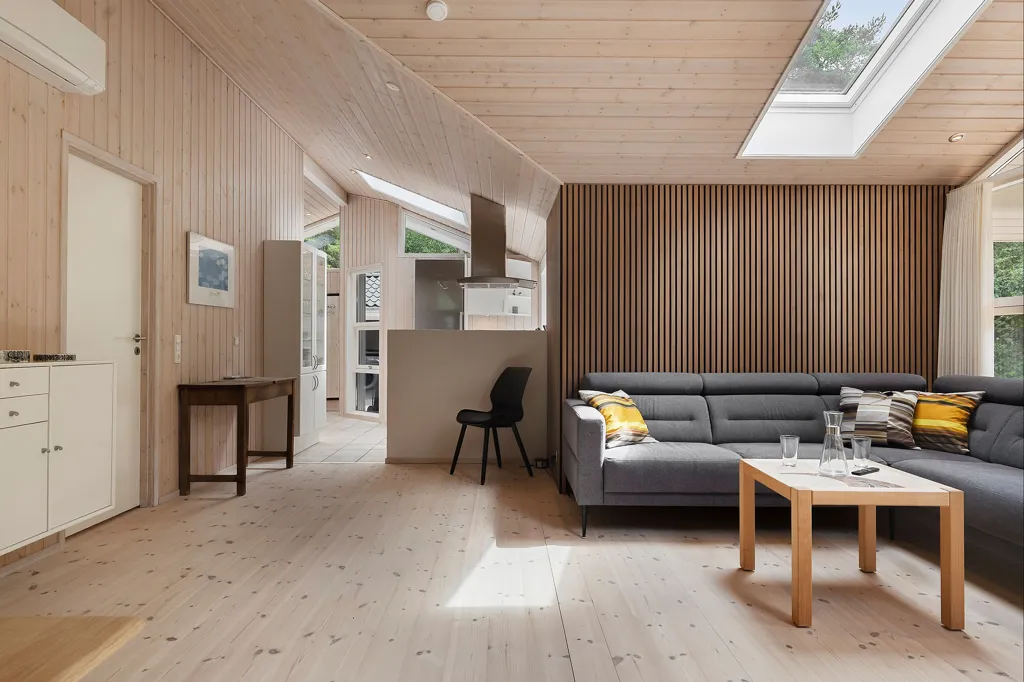 Living Room - Quality Summerhouse with Garden in Helberskov