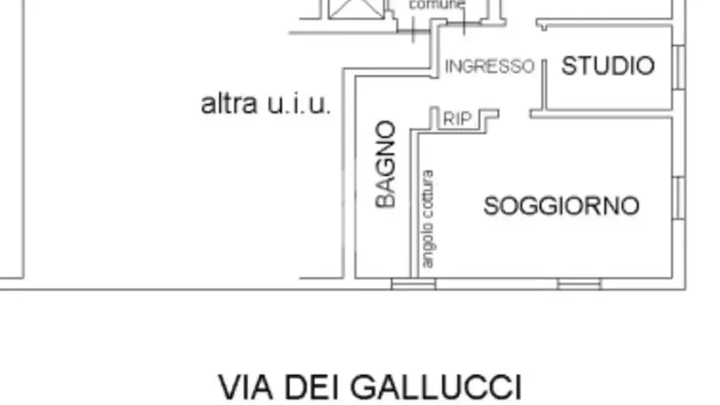 Plan - Signorile Flat with Ascender in Modena's Historic Centre