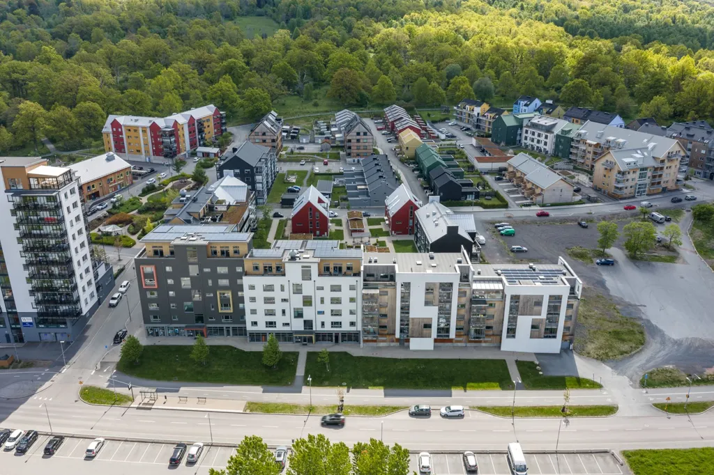 Vista aerea - Modern Studio with Balcony in Jönköping