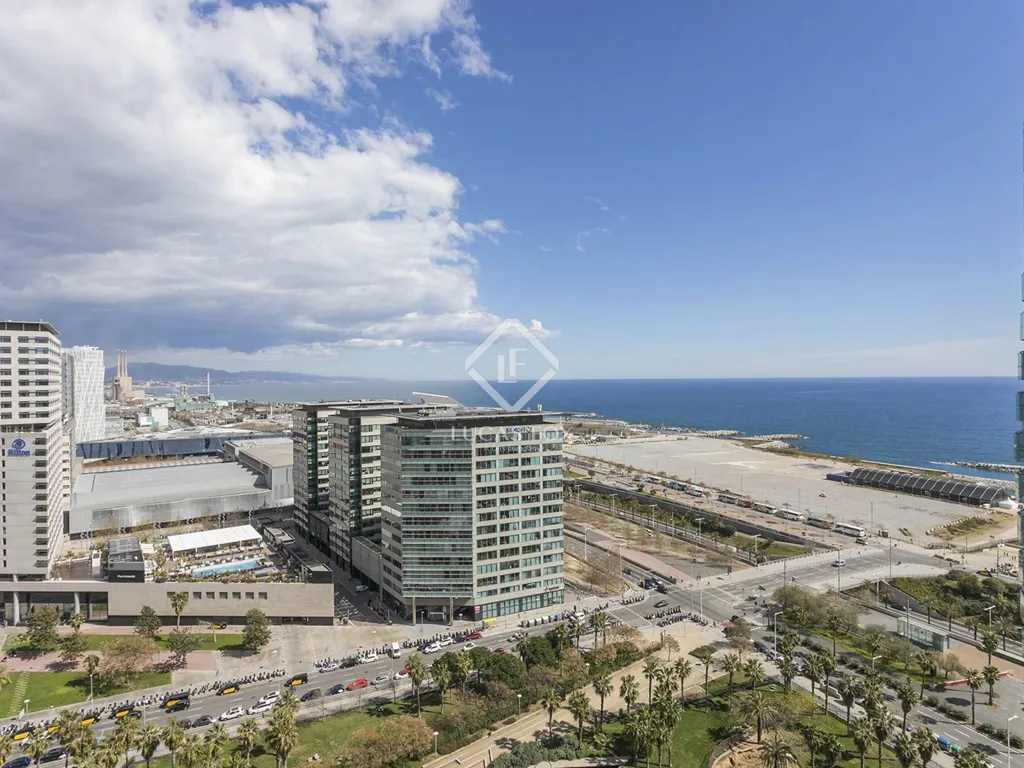Aerial - Contemporary Apartment with Sea Views in Diagonal Mar