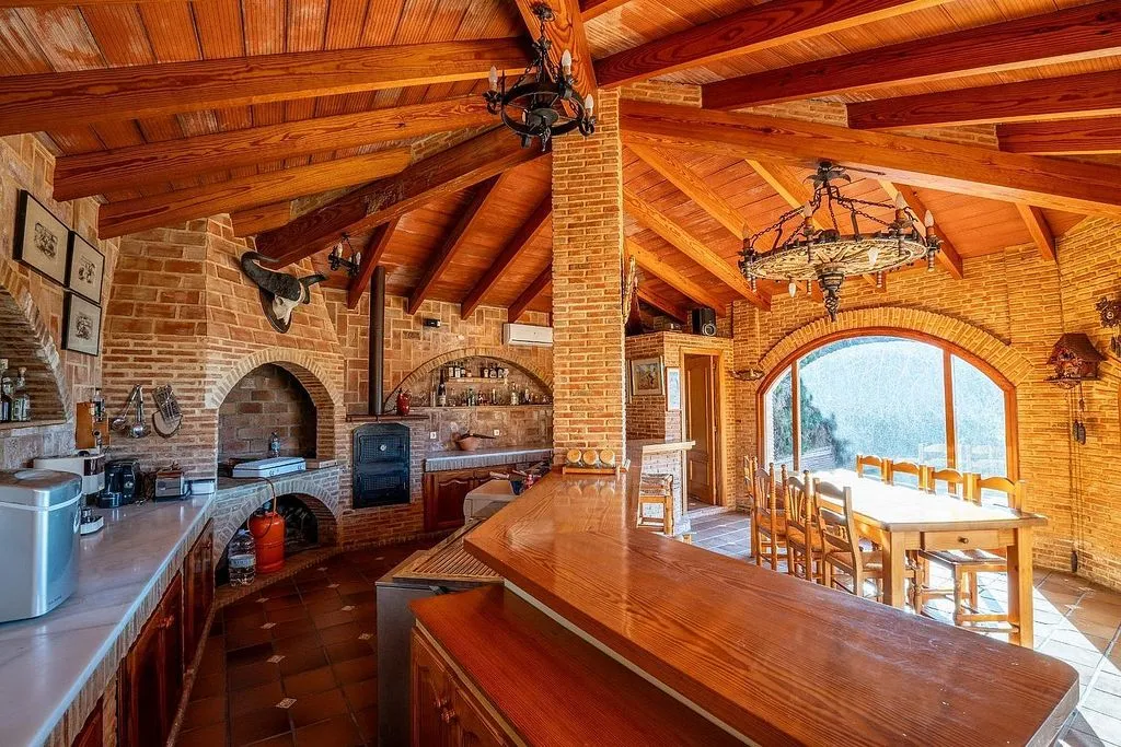 Köök - Luxury Chalet with Pool in Alginet