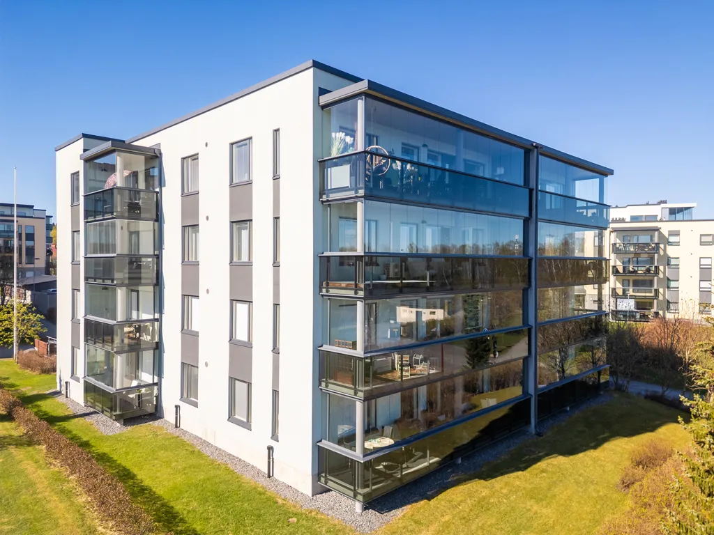 Aerial - Renovated Apartment with Sea View in Pirkkala
