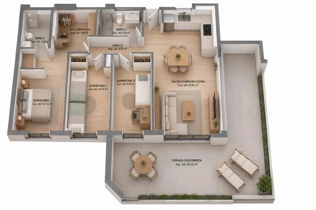 Plan - Residential Complex with Private Pool in La Cala de Finestrat