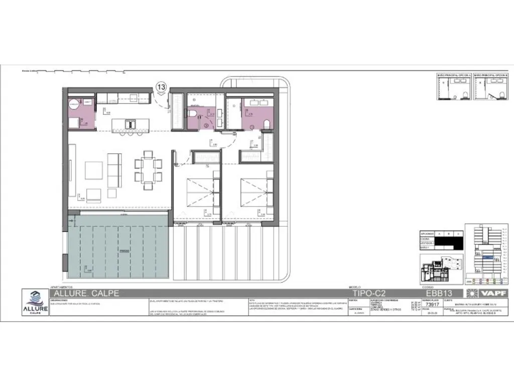 Plan - Luxury Apartment with Pool in Calpe
