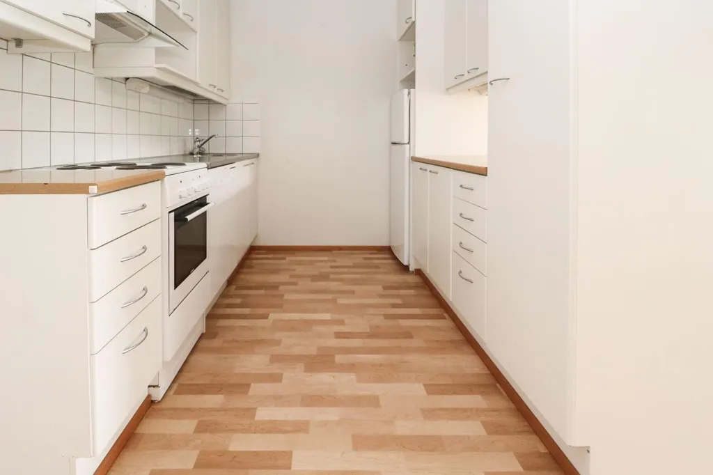 Köök - Bright Apartment with Balcony in Jyväskylä