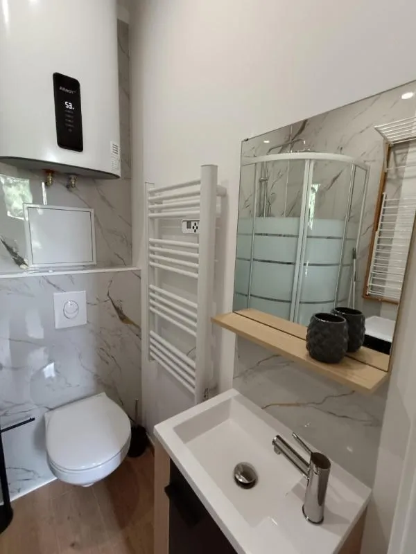 Bathrooms - Meubled Studio with Garden View in Nancy