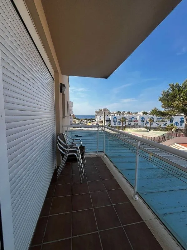 Balcony - Apartment with Sea View in Cala de Bou