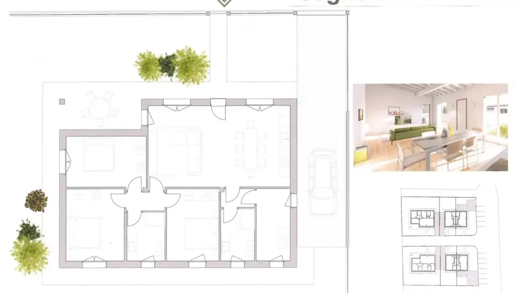 Plan - Innovative Bifamiliar Villa in Legnago