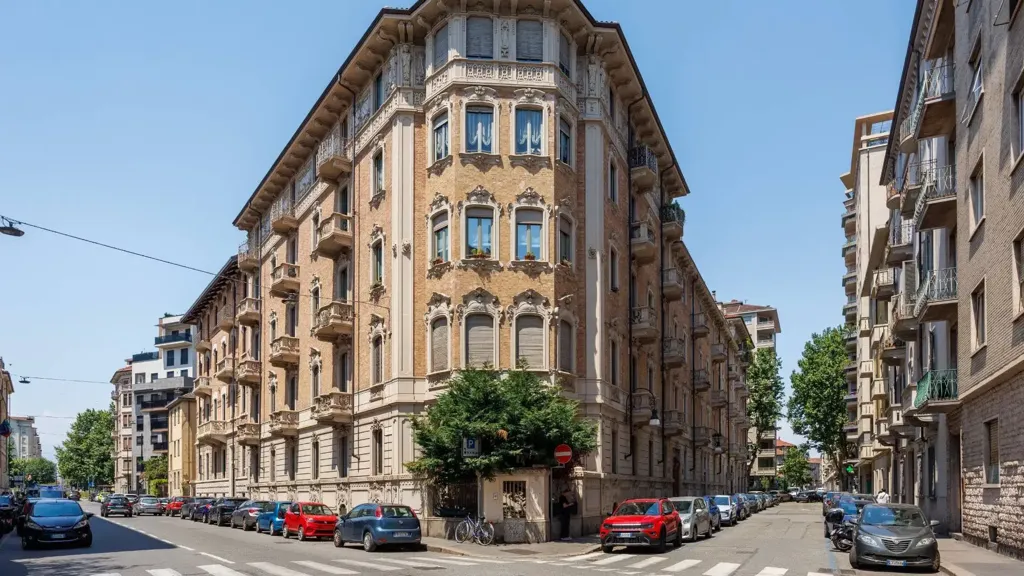 Exterior - Liberty Style Apartment with Bow Window in Turin