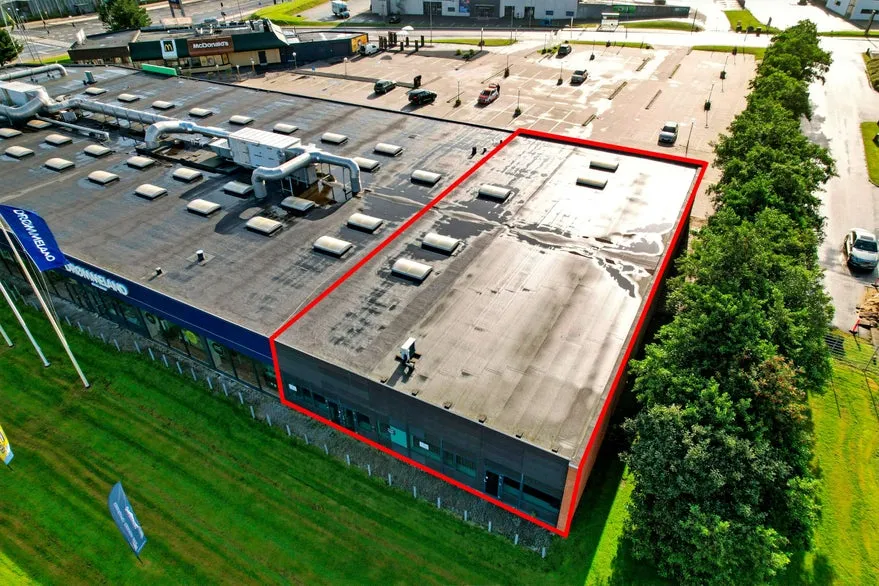 Vue aérienne - Flexible Retail Unit with High Visibility in Esbjerg