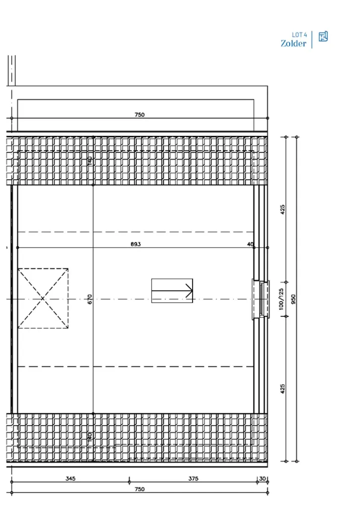 Plaan - New Detached House with South-West Orientation in Evergem