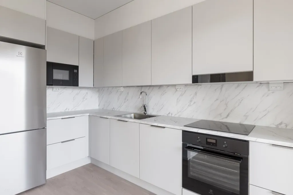 Cuisine - Modern Two-Bedroom Apartment with Sauna in Pasila