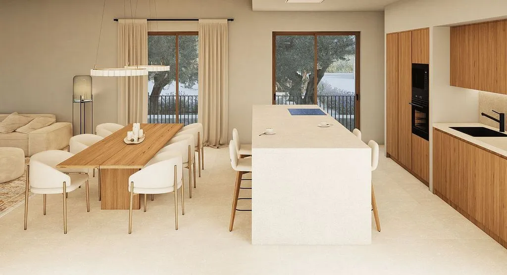 Köök - Luxury Villa with Pool in Alaró