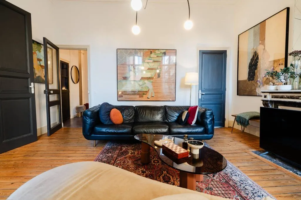 Séjour - Appartement Luxueux avec Patio dans le Centre de Perpignan