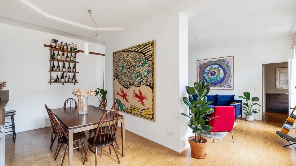 Dining Room - Charming 4-Piece Parisian Flat with Courtyard View