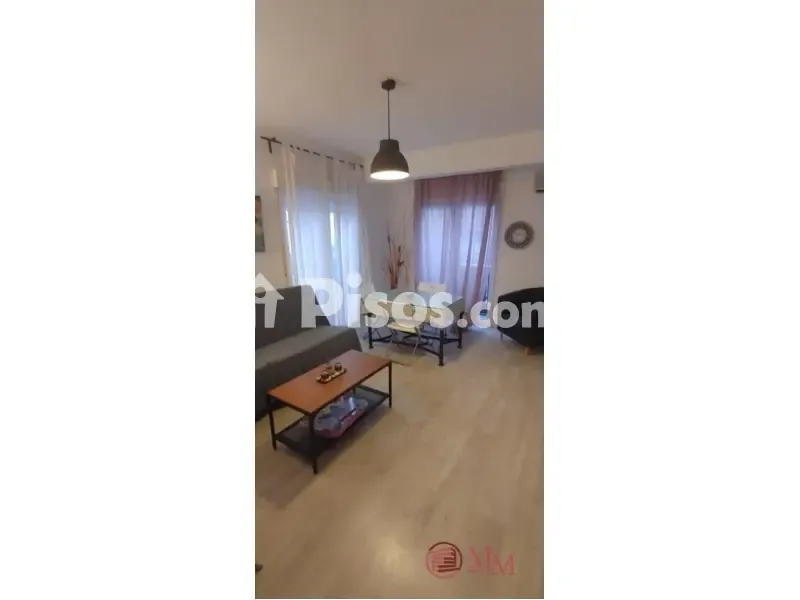 Living Room - Furnished Flat with Balcony in Ciudad Jardín