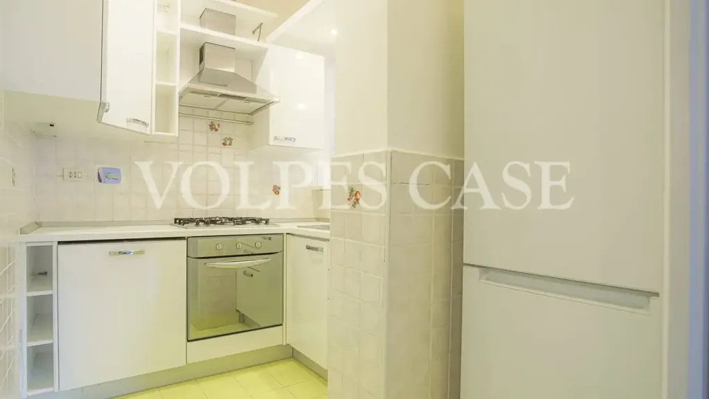 Cuisine - Partially Furnished Flat with Balcony in Rome