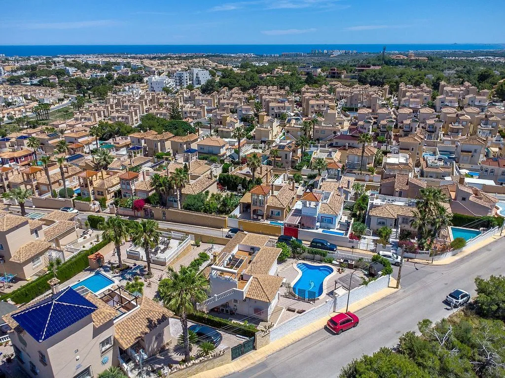 Aerial - Chalet with Pool and Sea View in El Galán