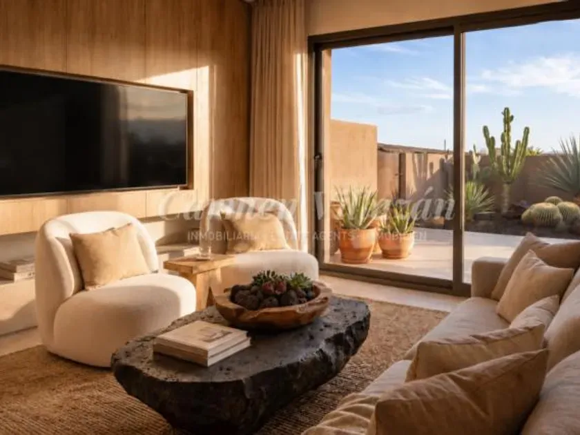 Séjour - New Build Flat with Garden in Corralejo