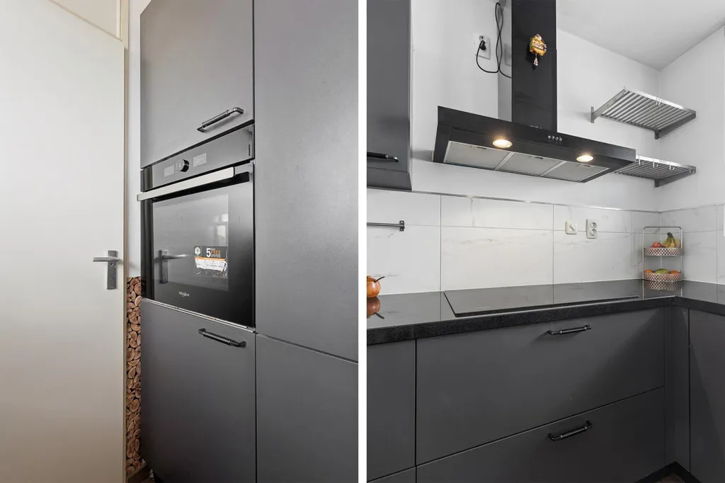 Cuisine - 3-Bedroom Gallery Flat with Balcony in Almere Centre