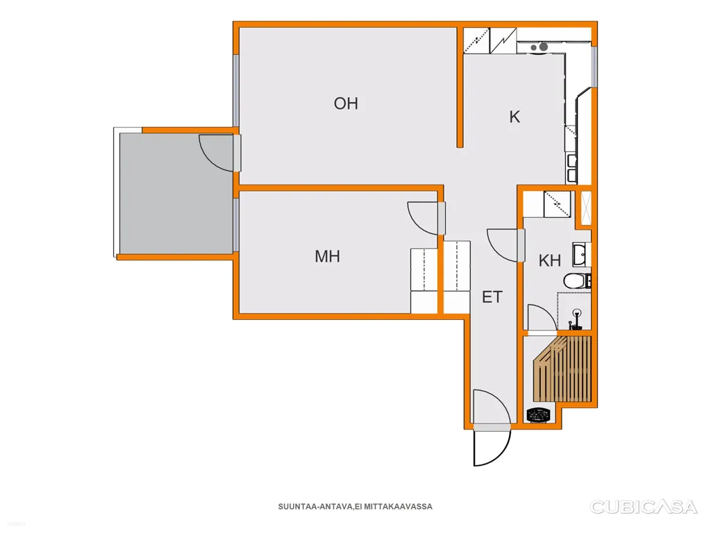 Plan - Apartment with Sauna in Keljo, Jyväskylä