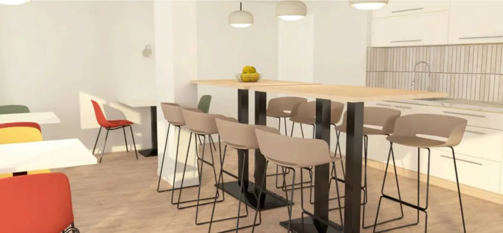 Salle à manger - Appartement Meublé dans Résidence Étudiante à Saint-Étienne