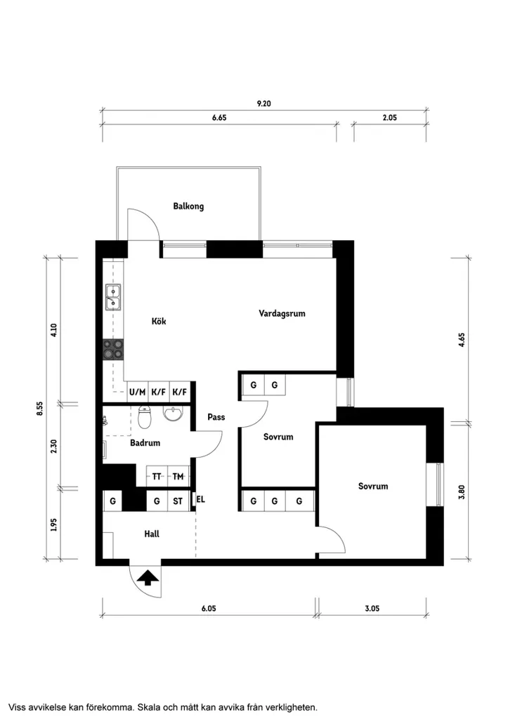 Plan - Apartment with Panoramic View in Kungsbacka