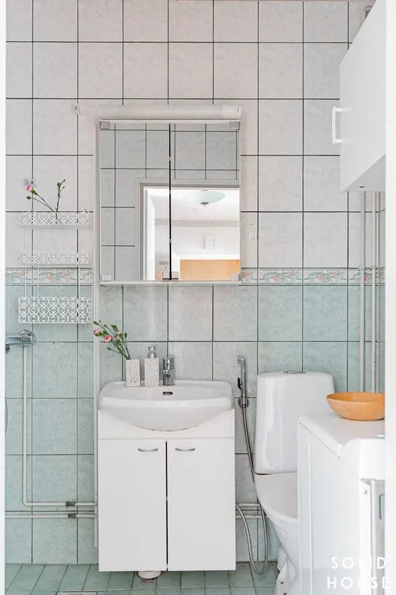 Bathrooms - Spacious Apartment with Balcony in Laitila