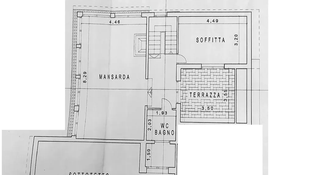 Plaan - Four-Bedroom Apartment with Terrace in Florence