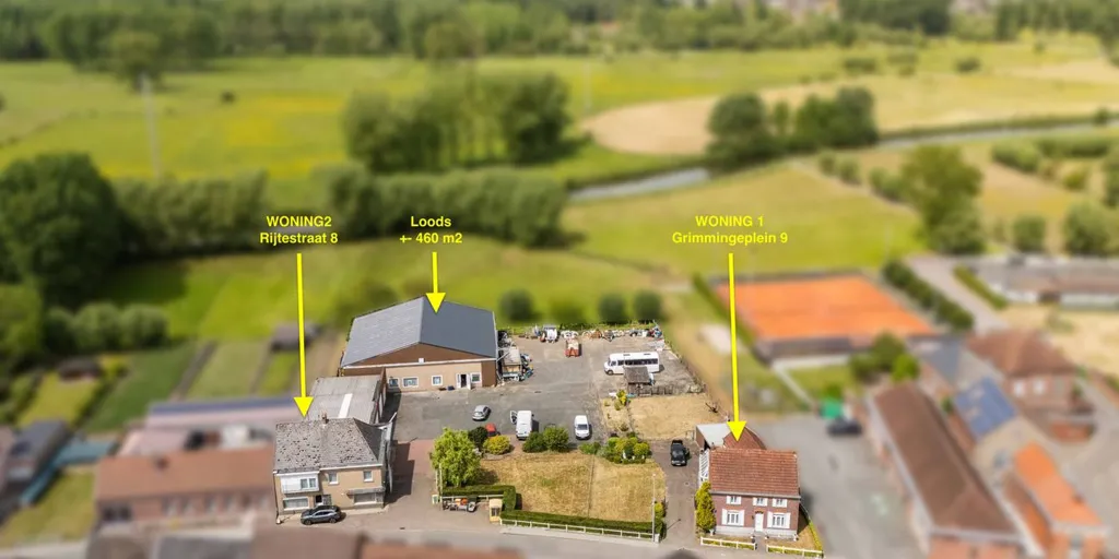 Õhuvaade - House with Garden in Grimminge, Geraardsbergen