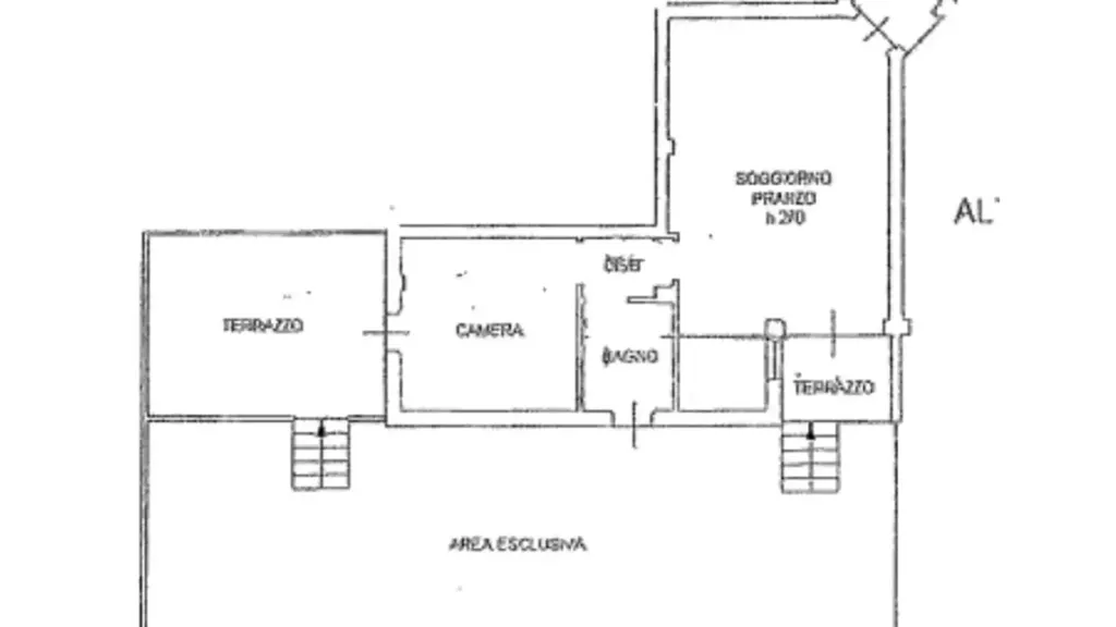 Plaan - Ground Floor Apartment with Garden in Suzzara