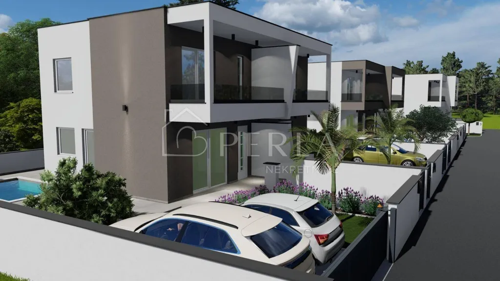 Modern Duplex with Pool near Zadar
