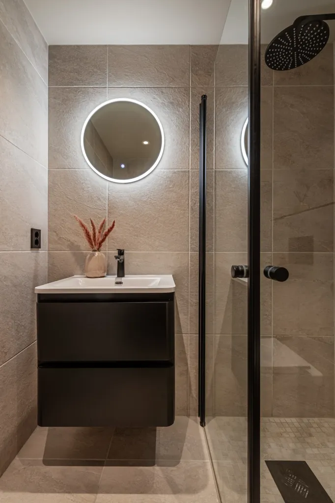 Bathrooms - Modernised Apartment with Terrace in Geilo