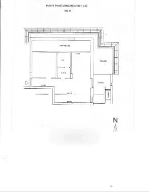 Planimetria - Appartamento con terrazzo e vista a Potenza