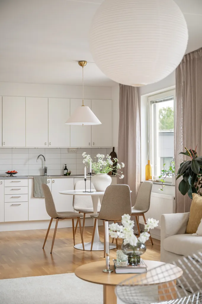 Dining Room - Apartment with West-Facing Balcony in Sundbyberg
