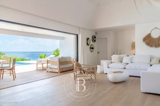Séjour - Villa de luxe avec vue mer à Saint-Barthélemy