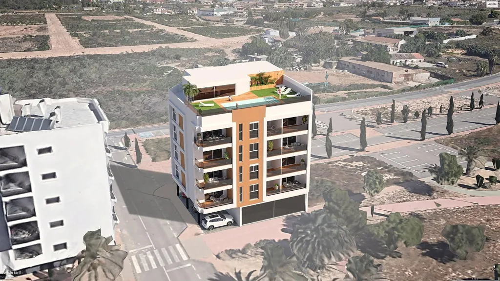 Vue aérienne - Modern Apartment with Pool in San Pedro del Pinatar