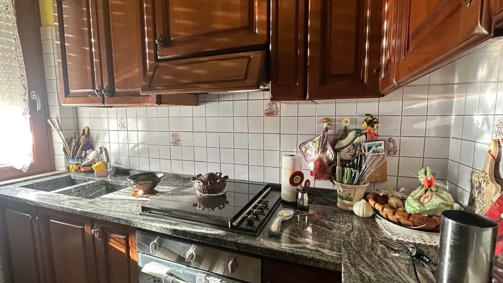 Cuisine - Quadrilocale with Balcony in Campiglia Marittima