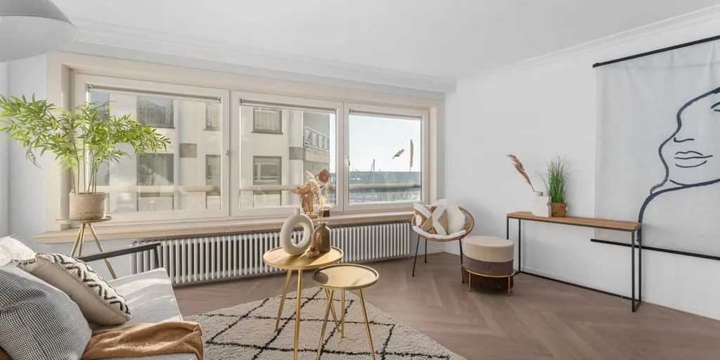 Séjour - Appartement avec Vue sur la Jachthaven à Oostende