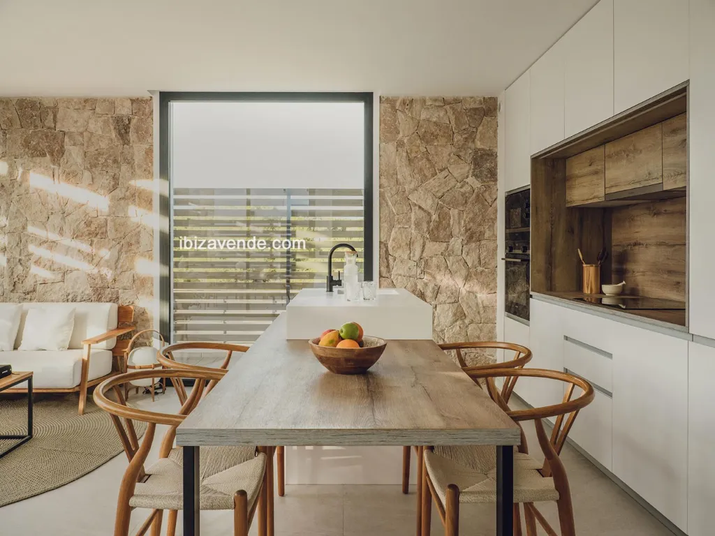 Söögituba - New Villa with Pool in Cala Tarida, Ibiza