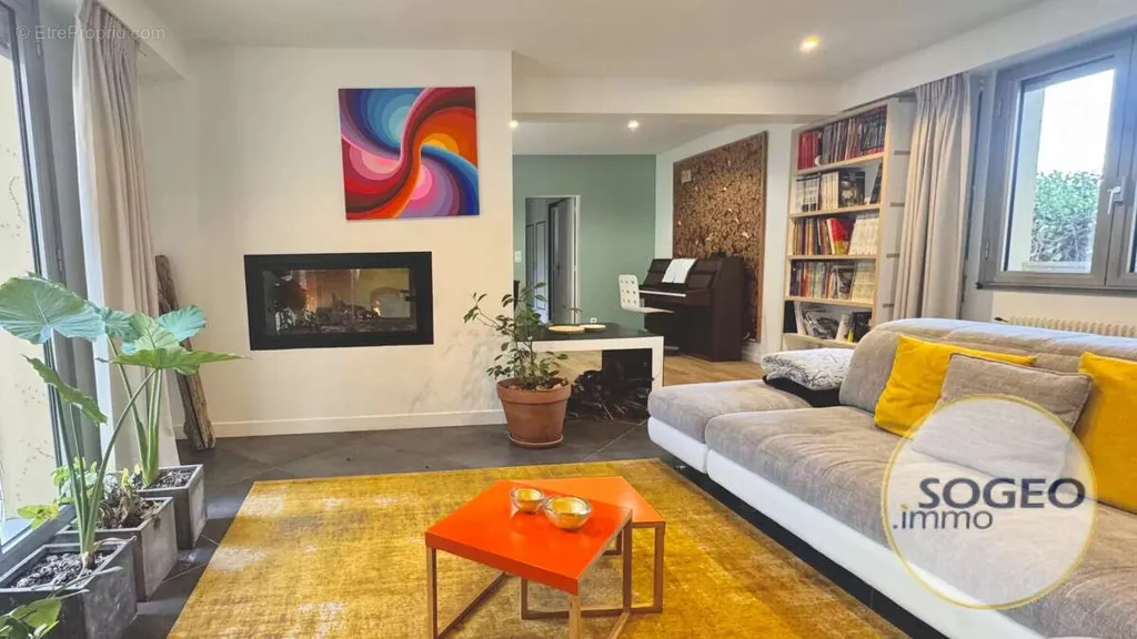Séjour - Villa d'Architecte avec Cabinet à Talence