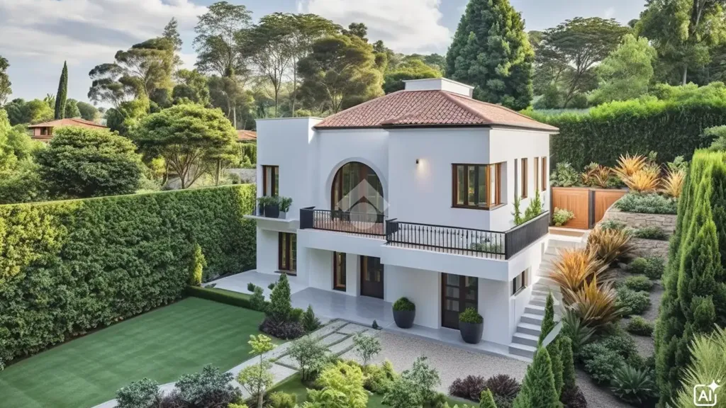 Aerial - Villa with Lake View in Bracciano