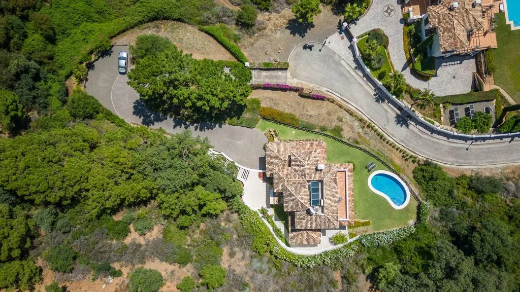 Vue aérienne - Luxury Villa with Sea Views in Benahavis