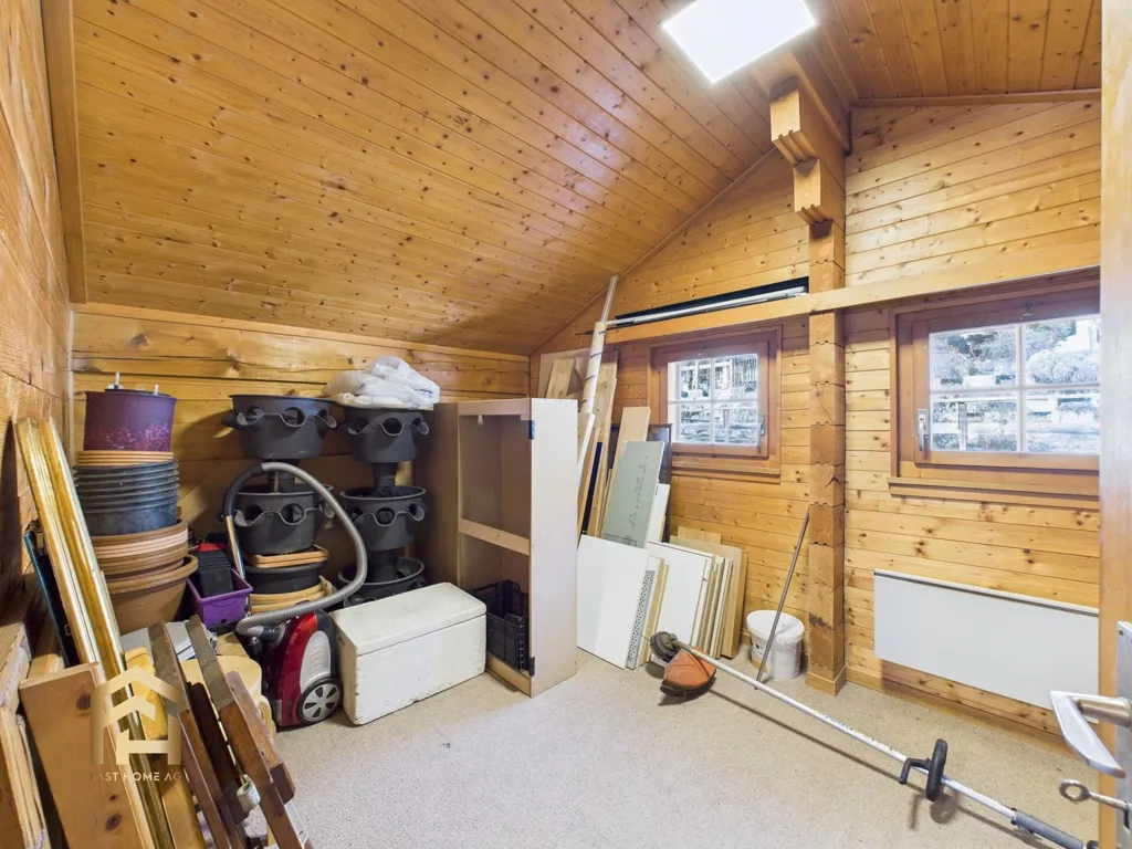 Zimmer - Chalet mit Gästewohnung und Bergblick in Bitsch